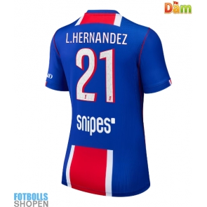 Billiga Paris Saint-Germain Lucas Hernandez #21 Hemmatröja Dam 2026-27 Kortärmad